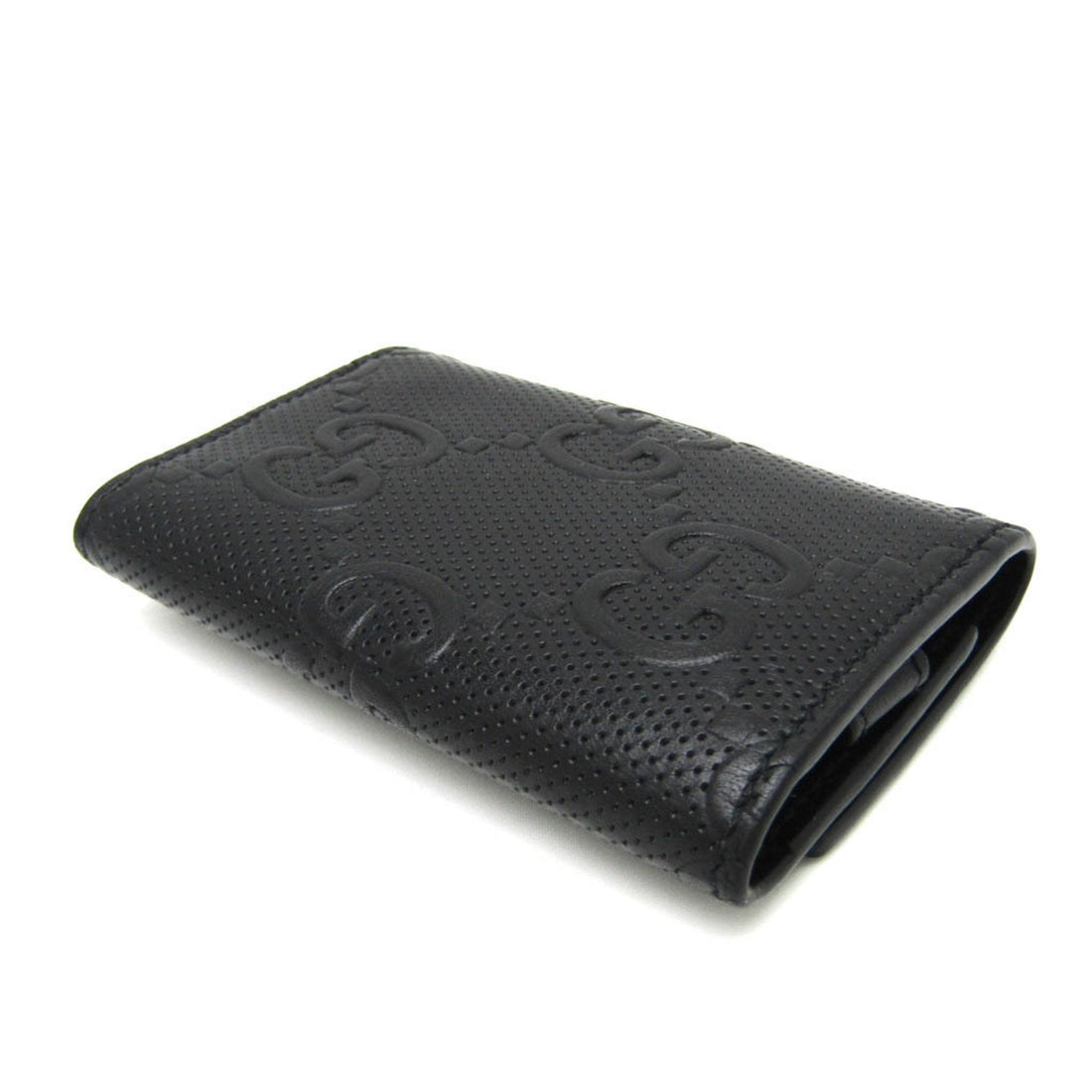 Gucci Gg Embossé Black Leather Wallet