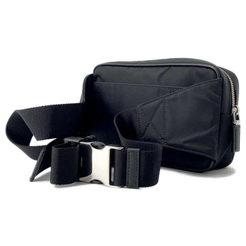 PRADA Logo Crossbody Bag Black 2VL977 Nylon