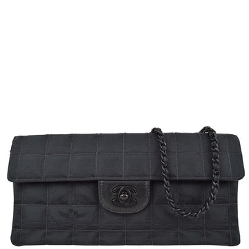Top Quality Chanel 2000-2001 Black Jacquard New Travel Line East West