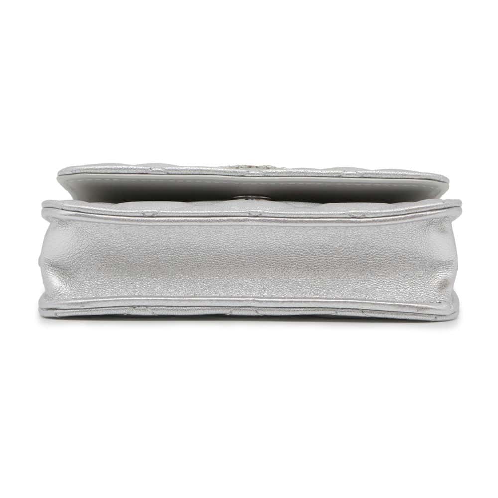 CHANEL Star ChainPouch Silver Lambskin