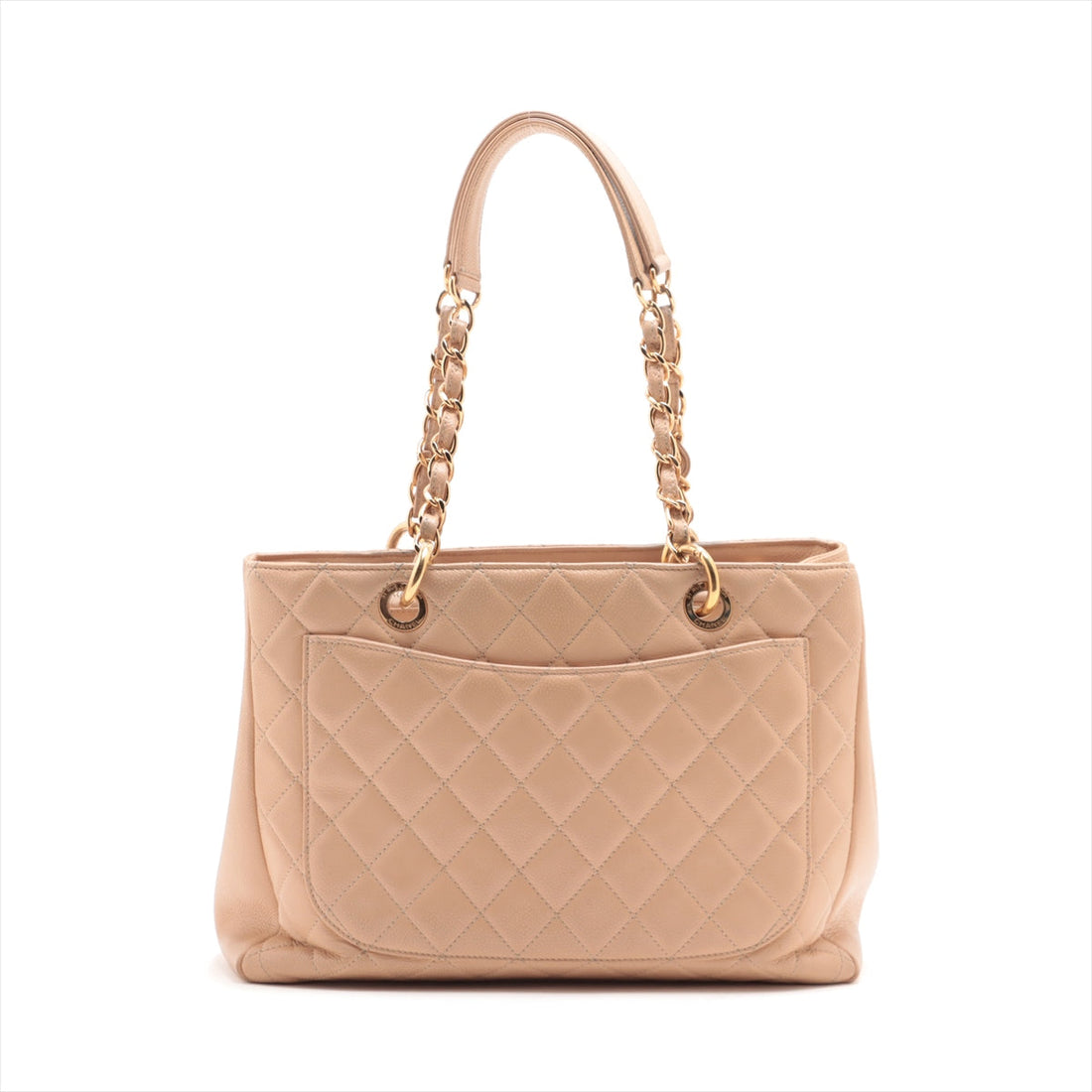 New 1:1 Rep Top Quality Chanel GST Caviar S Chantrotot Bag Beige G