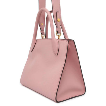 PRADA Mono Chrome 2WAYBag Pink 1BA156 Leather