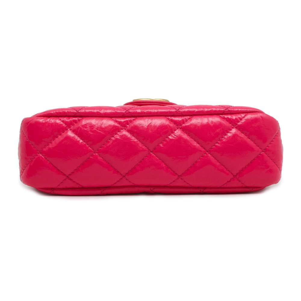 CHANEL Matelasse CC Logo Hobo Bag PinkAS3710 Shiny Calf Leather
