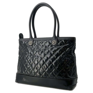 CHANEL Matelasse Tote Bag Black  Leather