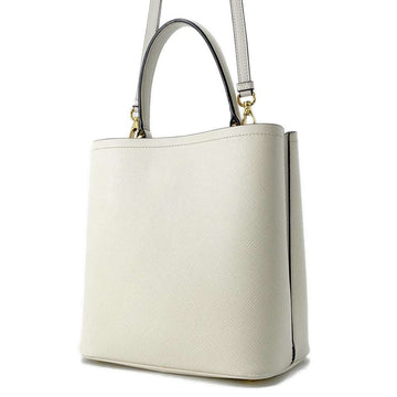 PRADA Panier 2wayShoulder White 1BA212 Leather