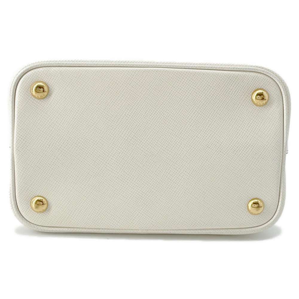 PRADA Panier 2wayShoulder White 1BA212 Leather