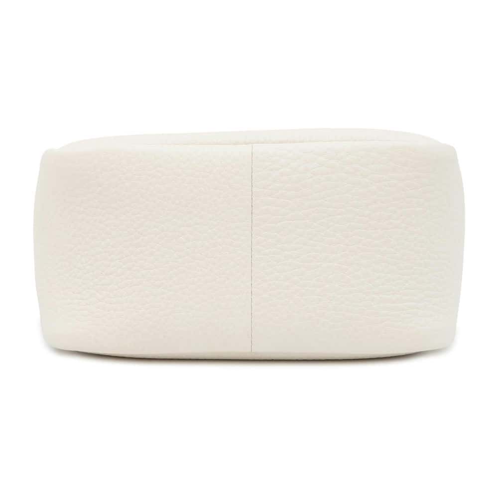 PRADA Handbag White 1BA349 Leather