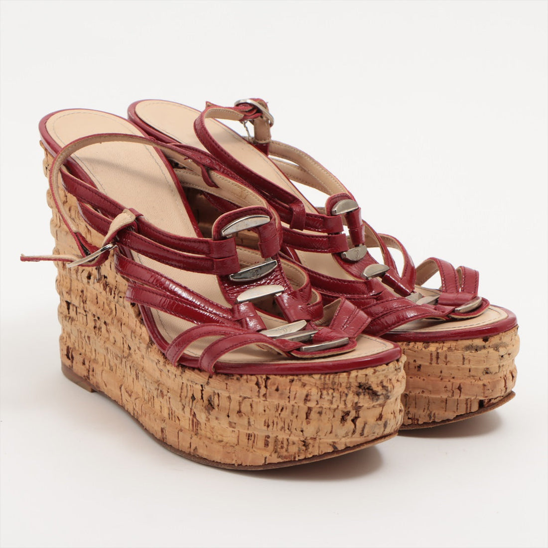 New 1:1 Rep Top Quality Chanel Patent Leather Sandal 35 1/2  Red Ride