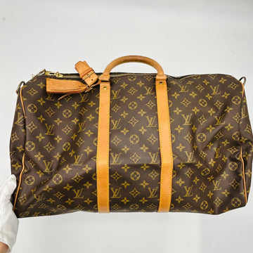 Louis Vuitton Monogram Keepall Bandouliere 60 Brown Boston Bag WD884168