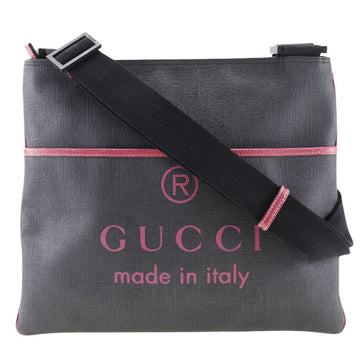 Gucci Gg Supreme Black Leather Shoulder Bag