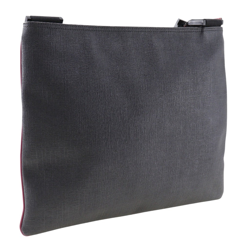 Gucci Gg Supreme Black Leather Shoulder Bag
