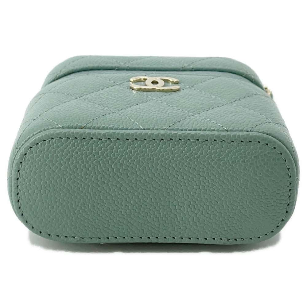 CHANEL Small Vanity Shoulder Bag GreenAP2503 Caviar Leather