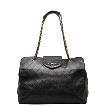 New 1:1 Rep Top Quality Chanel Super Model Bag Coco Chain Tote Bag One-Shoulder Bag Black Leather  CHANEL