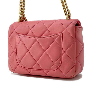 CHANEL Matelasse ChainShoulder Bag PinkAS3114 Lambskin