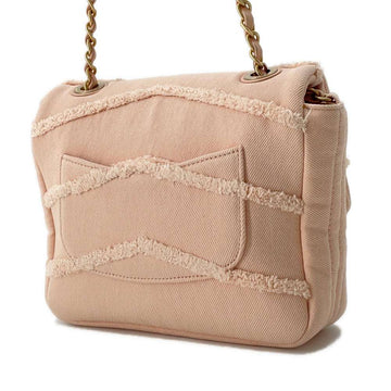 CHANEL COCO Flap ChainShoulder Bag PinkAS1595 Denim