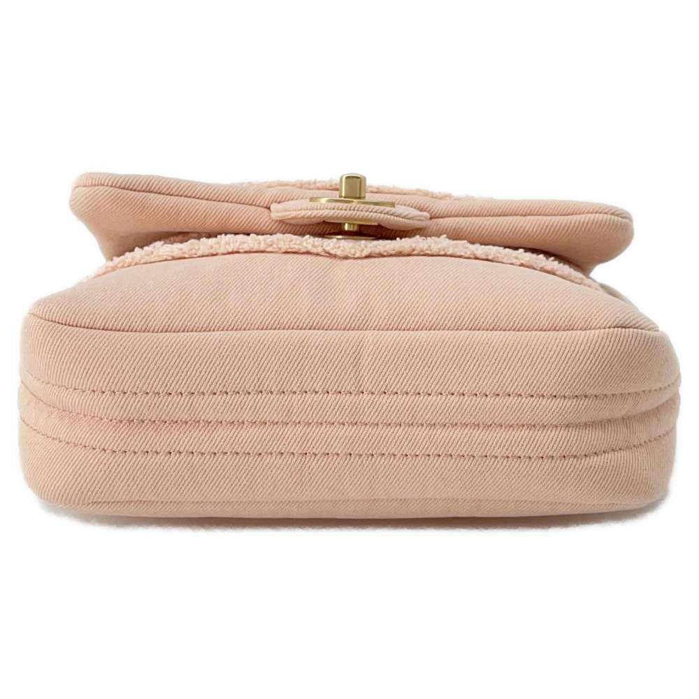 CHANEL COCO Flap ChainShoulder Bag PinkAS1595 Denim