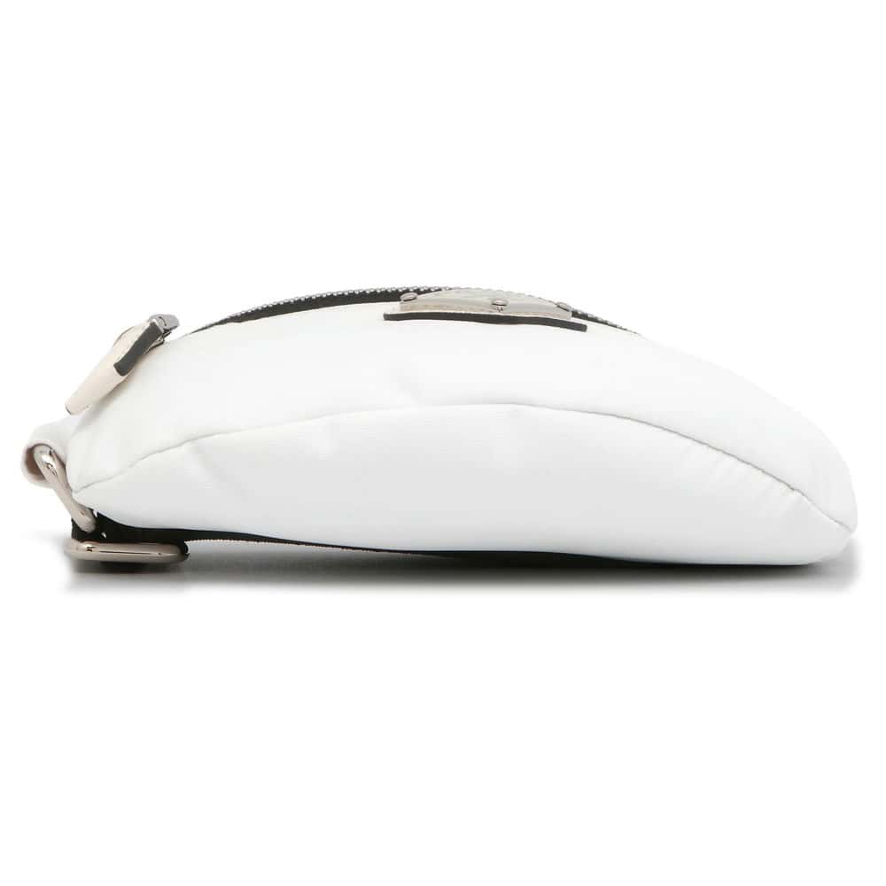 PRADA Wristband Pouch White/Black 1TT095 Nylon