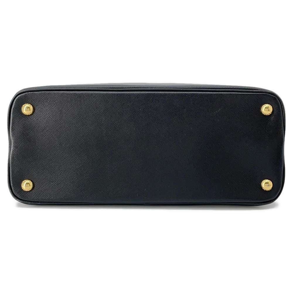 PRADA 2WAY Handbag Black BL0837 Leather