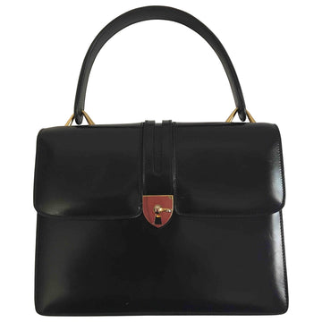 Gucci black leather handbag