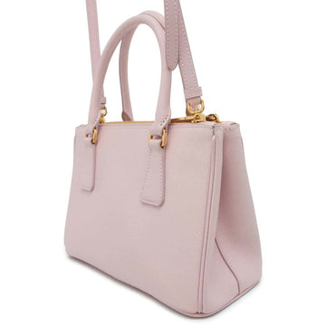 PRADA Saffiano Leather Galleria Small Bag Pink 1BA896 Leather