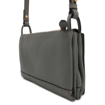 PRADA 2WAYShoulder Bag Gray 1BH031 Leather
