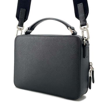 PRADA Saffiano Leather2wayShoulder Bag Black 2VH069 Leather