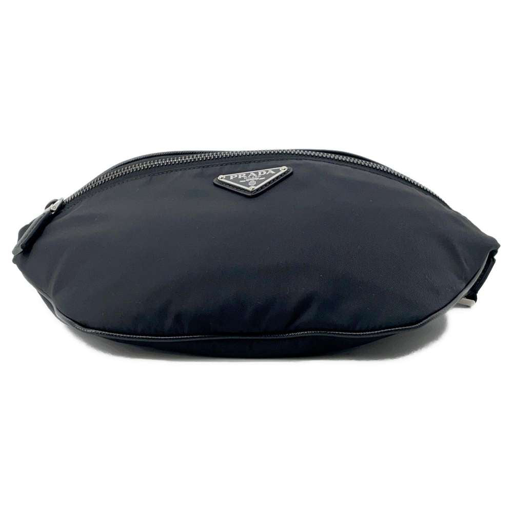 PRADA Re-Nylon Crossbody Bag Black 2VL033 Nylon Leather