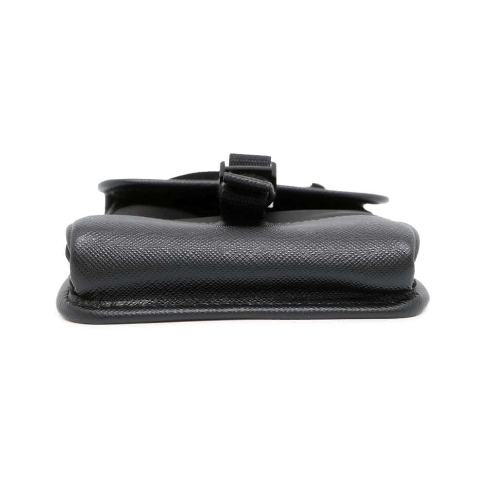 PRADA Phone Shoulder Bag Black 2ZH109 Nylon Leather