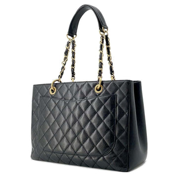 CHANEL GST tote BlackA50995 Caviar Leather