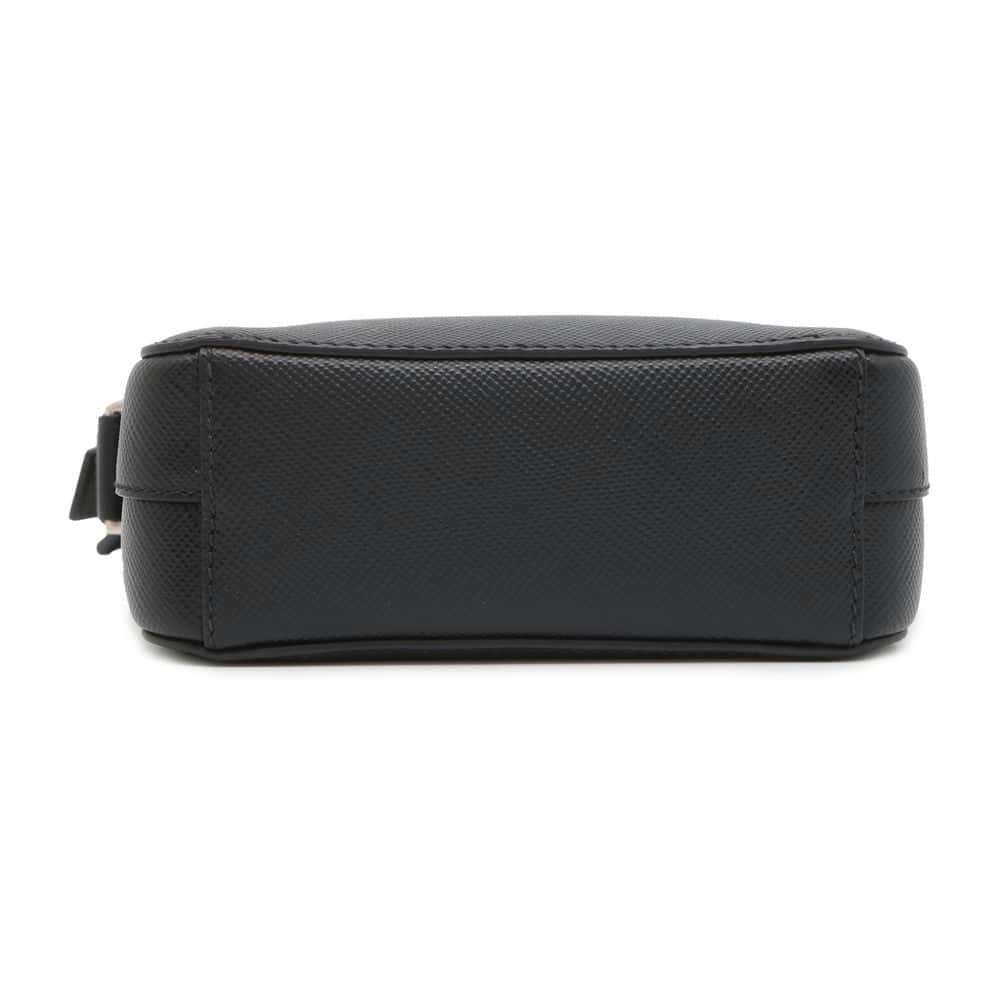 PRADA Saffiano Leather Shoulder Bag with Logo Black 2VH040 Leather