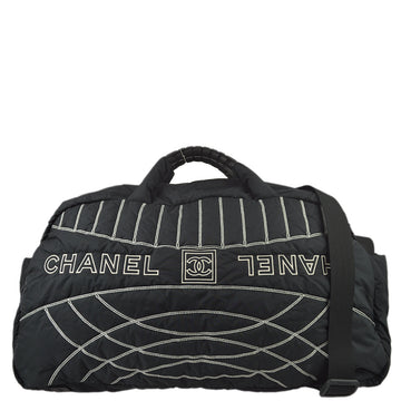 New 1:1 Rep Top Quality Chanel Black Nylon Sport Line Duffle Gym Bag