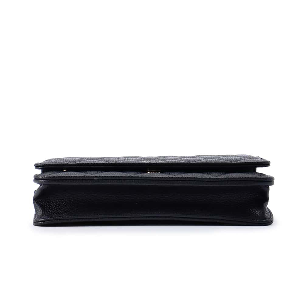 CHANEL Matelasse Classic Flap Chain Wallet BlackAP0250 Caviar Leather
