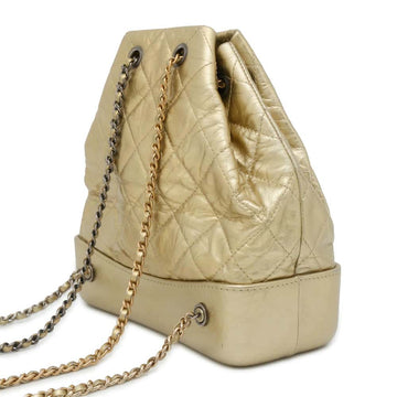 CHANEL Gabrielle de CHANEL Backpack GoldA94485 Leather Size Small