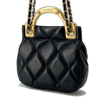 CHANEL Matelasse Chain wallet BlackAP2271 Lambskin