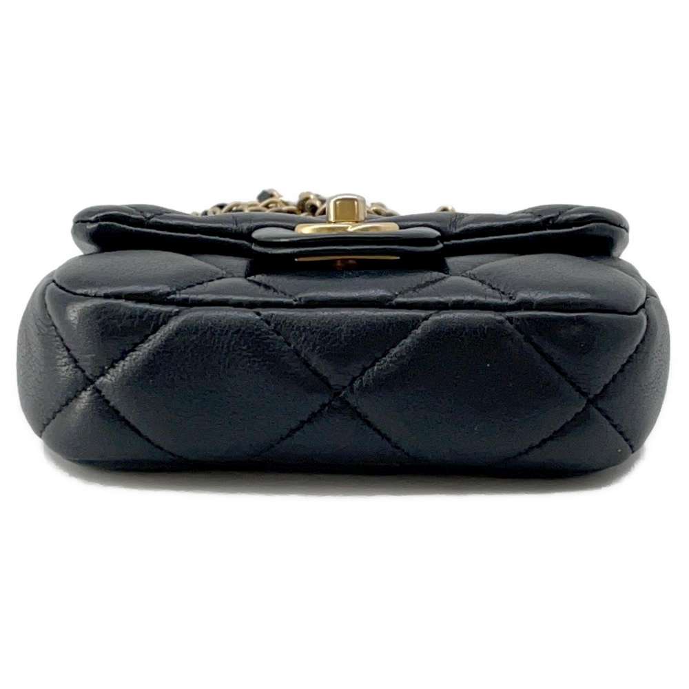 CHANEL Matelasse Chain wallet BlackAP2271 Lambskin