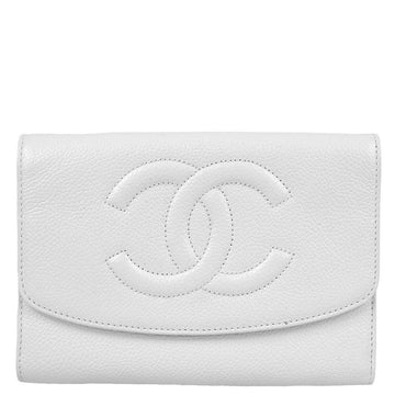 New 1:1 Rep Top Quality Chanel White Caviar Wallet Purse