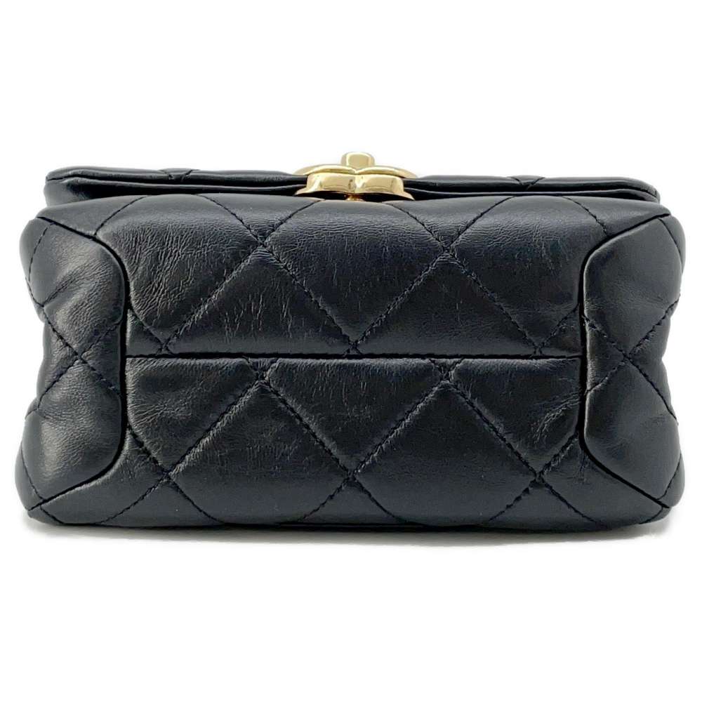 CHANEL Matelasse ChainShoulder Bag BlackAS3365 Lambskin