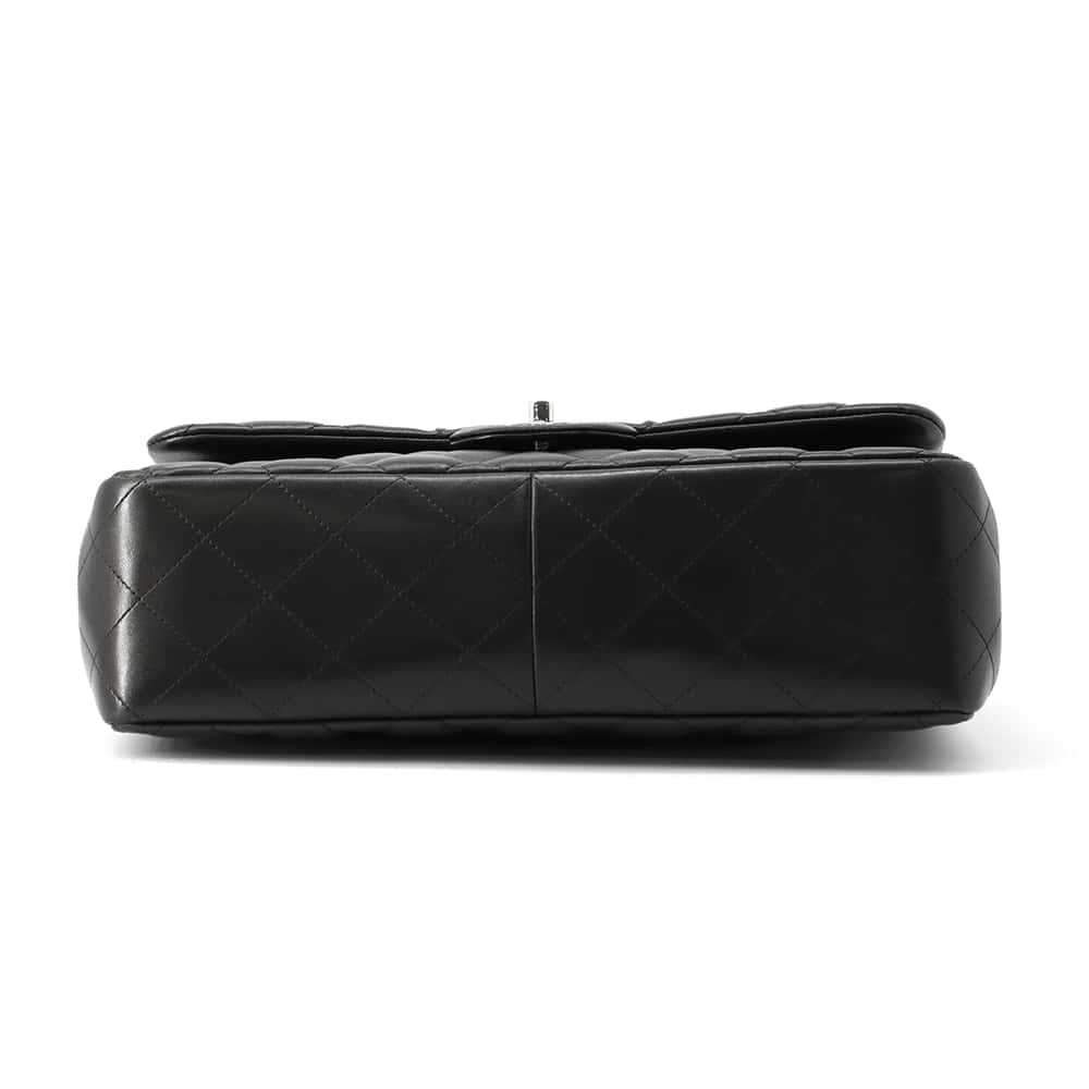 CHANEL Matelasse Double Flap ChainShoulder Bag BlackA58600 Lambskin Size 30