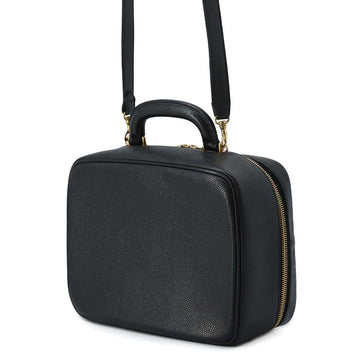 CHANEL top handle vanity bag BlackA07061 Caviar Leather