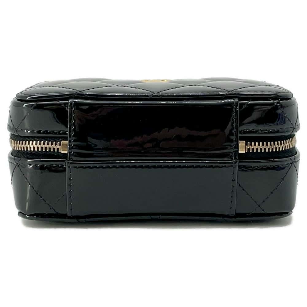 CHANEL Chain Vanity BlackAP2874  Calf Leather