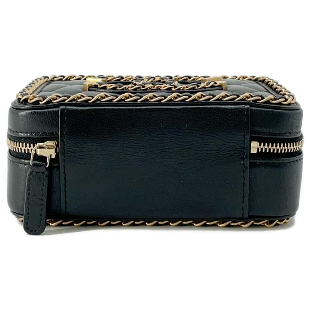 CHANEL CCFiligree Mini ChainShoulder BlackA84452 Lambskin