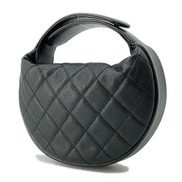 CHANEL Mini Handbag BlackAP3467 Caviar Leather
