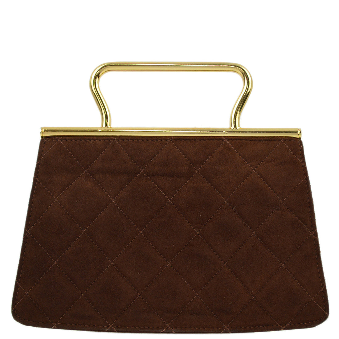 New 1:1 Rep Top Quality Chanel Brown Suede Party Handbag