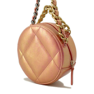 CHANEL 19 Round 2wayShoulder PinkAP0945 Lambskin