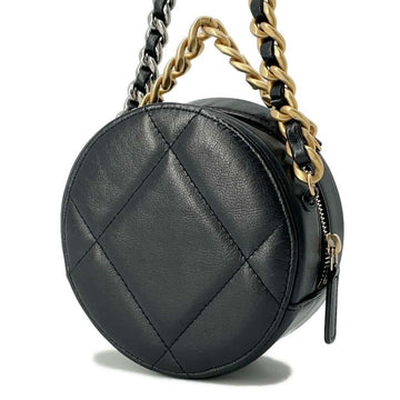 CHANEL 19 Round 2wayShoulder BlackAP0945 Lambskin