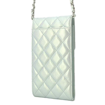 CHANEL Matelasse ChainClutch Light BlueAP2164 Lambskin