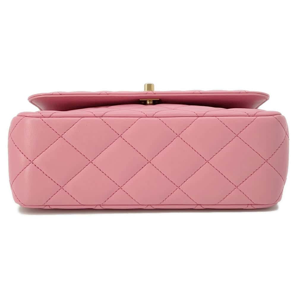CHANEL Matelasse Lambskin 2WAY Shoulder Bag Top Handle PinkAS4233 Lambskin