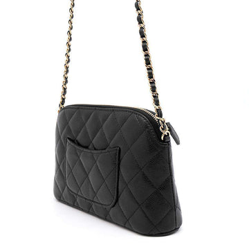 CHANEL Matelasse ChainShoulder Bag BlackAP4016 Caviar Leather