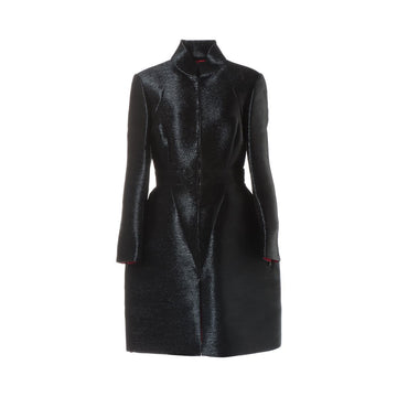 New 1:1 Rep Top Quality Chanel Coco 10AW Cotton x Nylon Coat 38  Black Zip Up P38667 Runw Lock 15AW