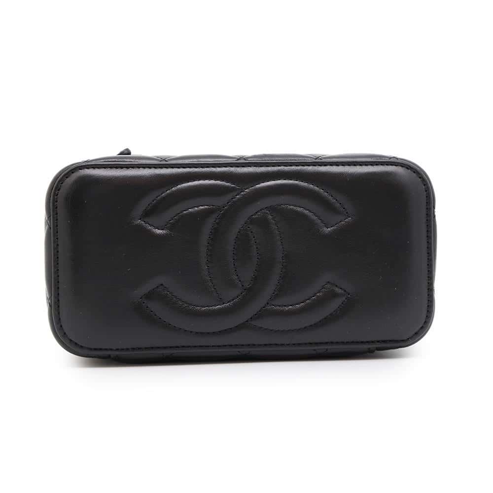 CHANEL Matelasse Chain Vanity BlackAP3044 Lambskin